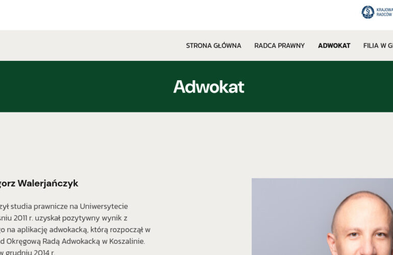 Kancelaria Adwokacka Grzegorz Walerjańczyk Koszalin